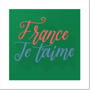 France Je T'aime Posters and Art